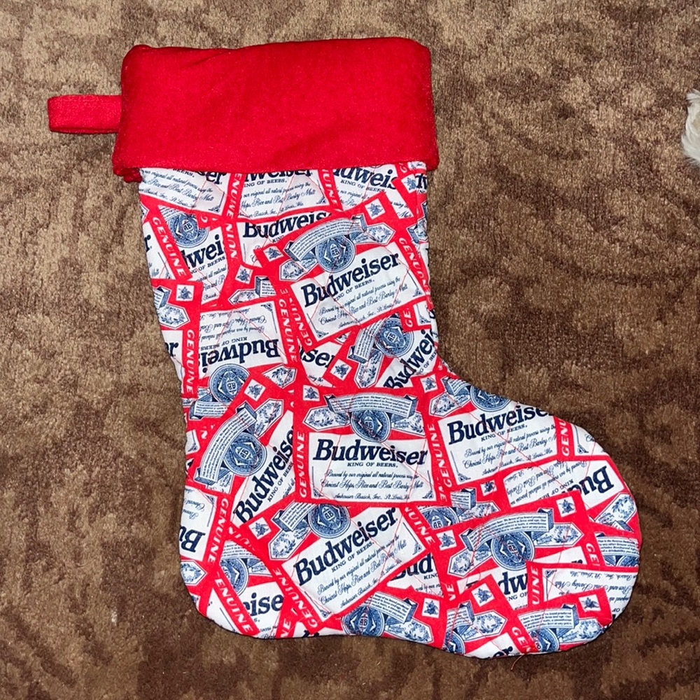 Budweiser King of Beers Christmas Stocking Brand New